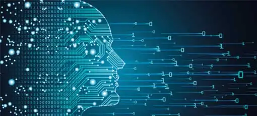 Künstliche Intelligenz Fernstudium - Maschinelles Lernen und Cyber-Mind-Dominanz-Konzept
